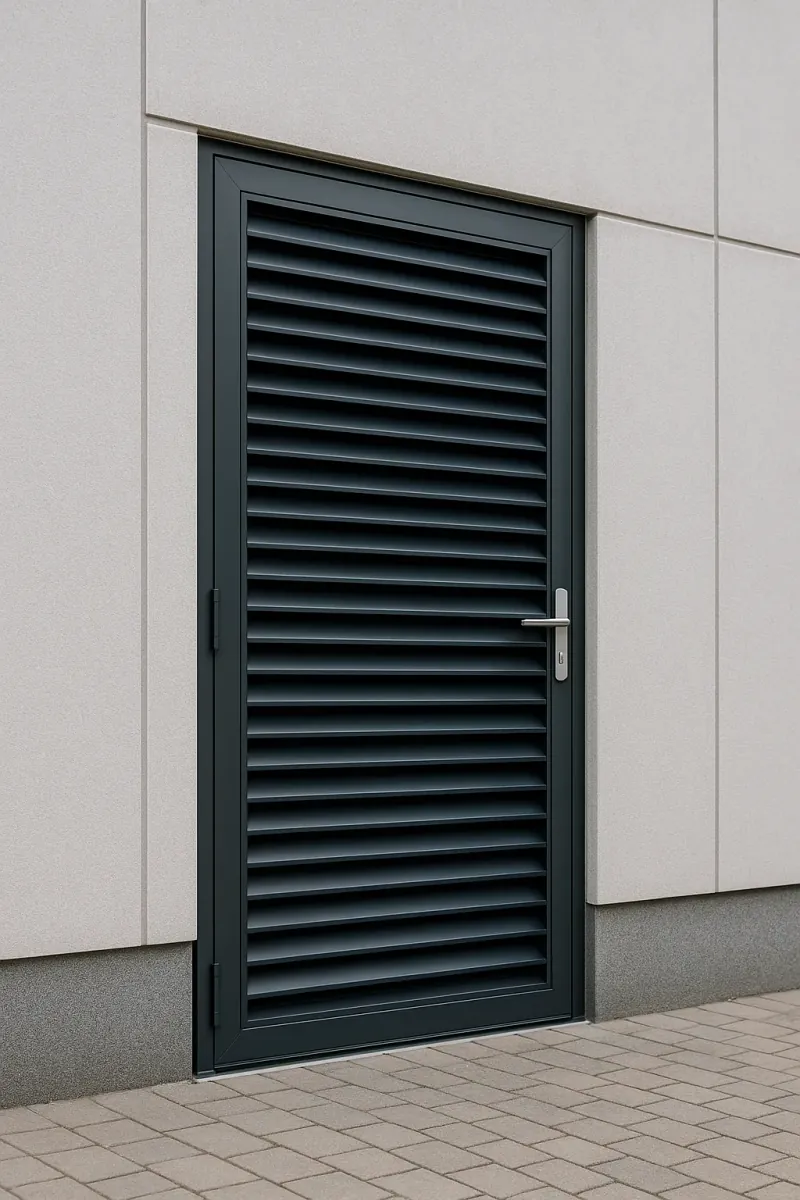 steel louvred doors - professional steel doors available in Stoke-on-trent from UK manufacturers